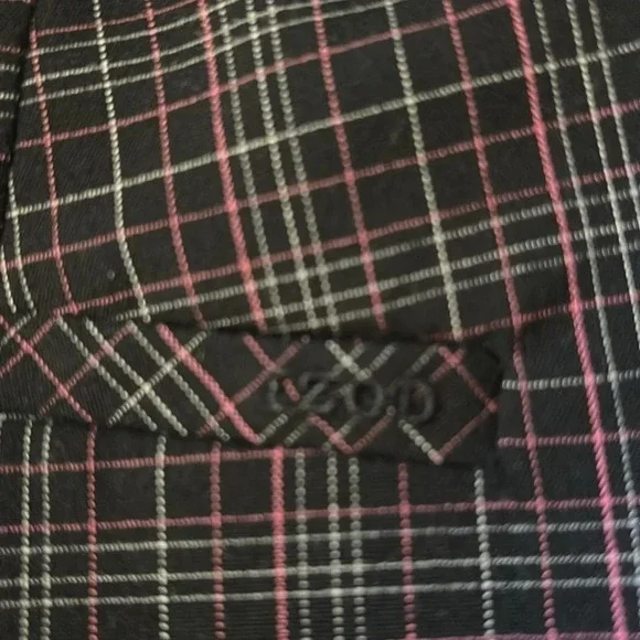 IZOD XFG Stretch golf black pink white plaid pants 5 pocket stretch snap and zip - Picture 8 of 8